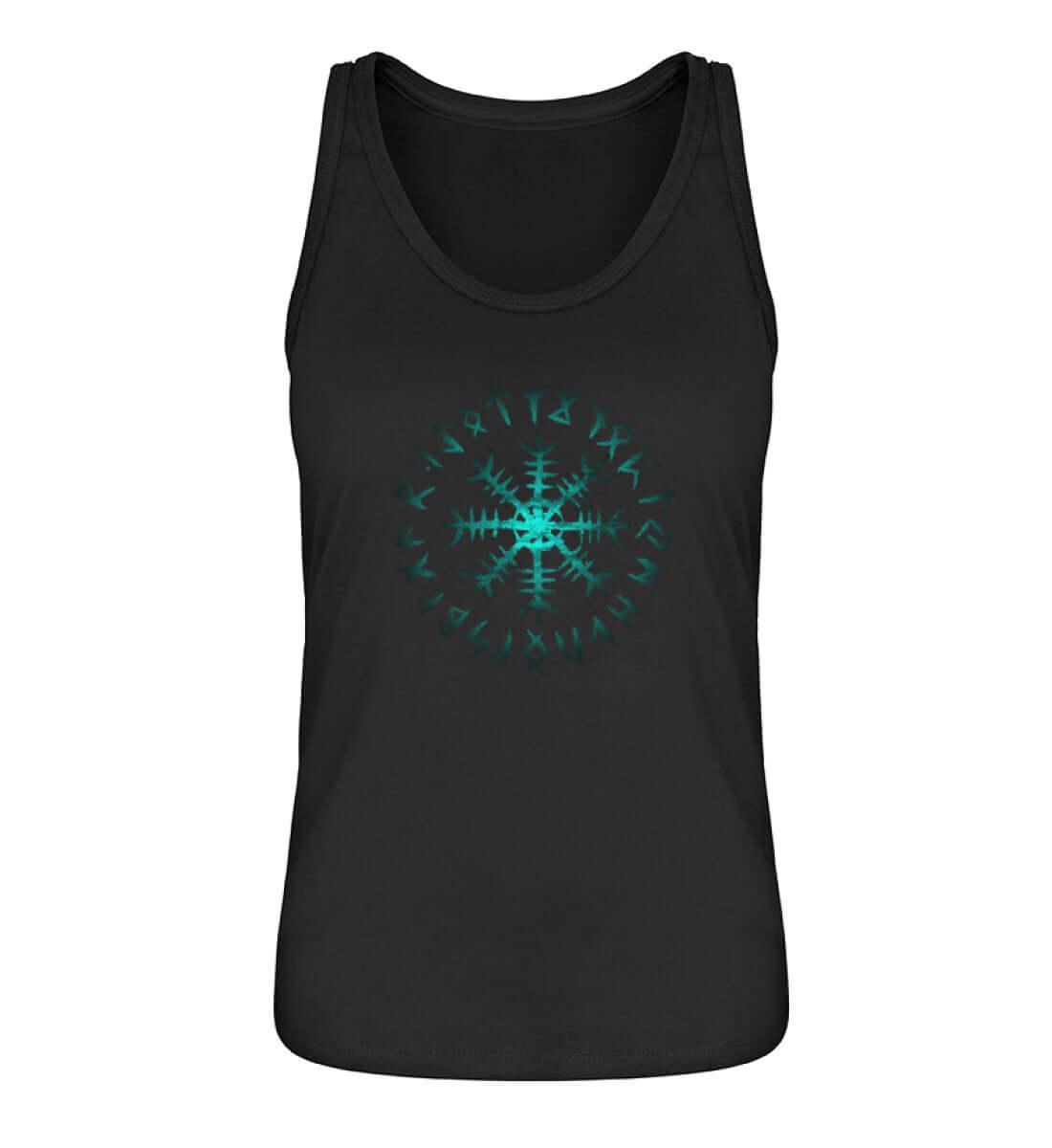 Schildmaiden Helm des Schreckens Tanktop – Mystischer Runenkreis - Nordic Viking Wear