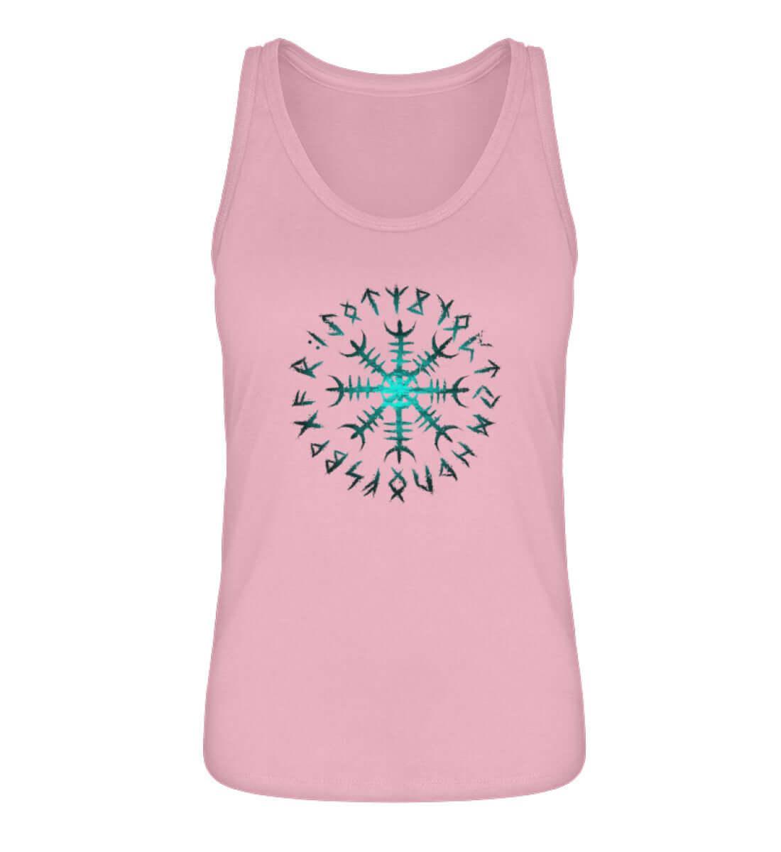 Schildmaiden Helm des Schreckens Tanktop – Mystischer Runenkreis - Nordic Viking Wear