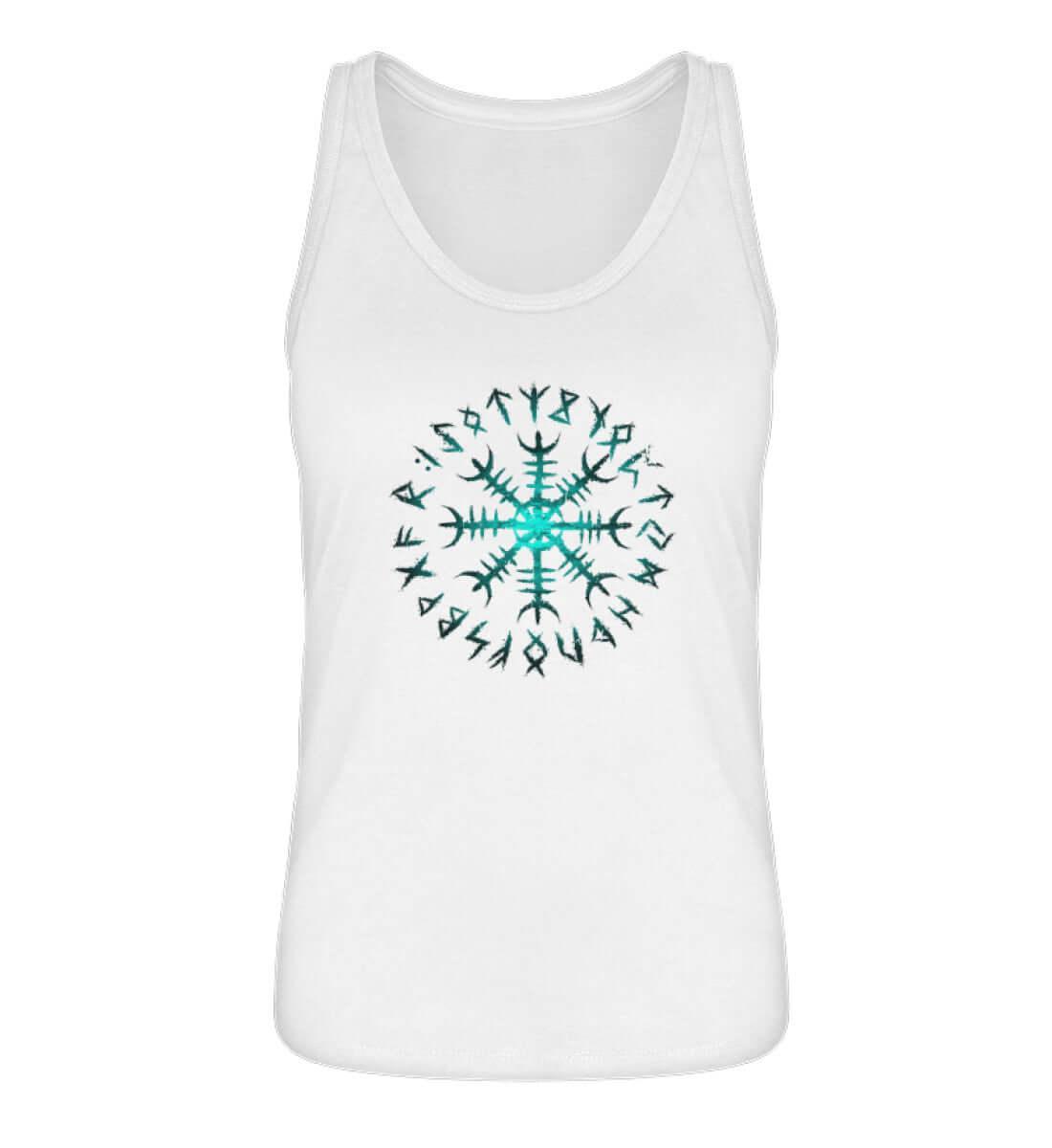 Schildmaiden Helm des Schreckens Tanktop – Mystischer Runenkreis - Nordic Viking Wear