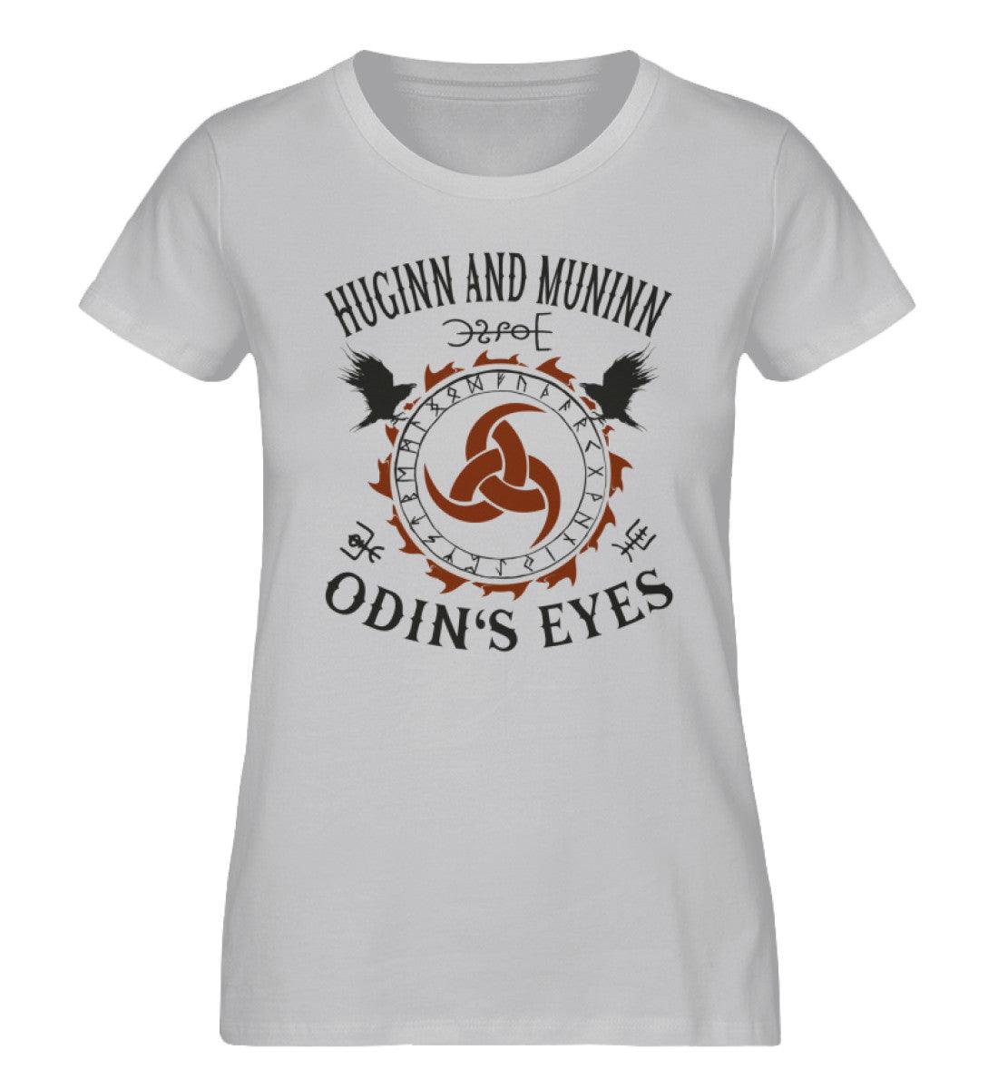 Schildmaiden Expresser Shirt Huginn and Muninn „Odin's Eyes“ – Nordische Mythologie mit Raben, Triskele und Runen - Nordic Viking Wear