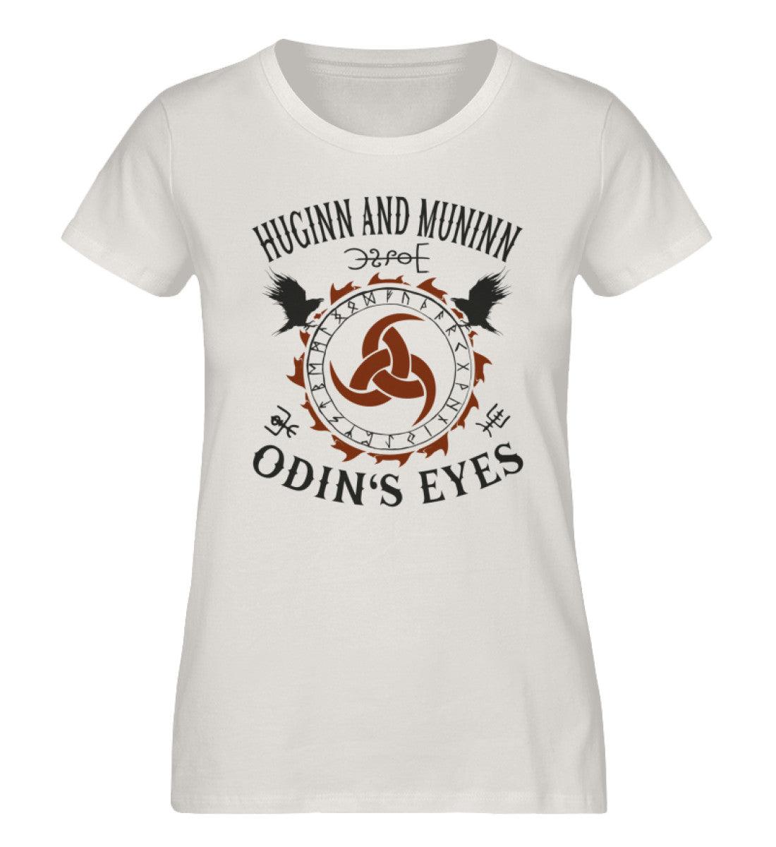 Schildmaiden Expresser Shirt Huginn and Muninn „Odin's Eyes“ – Nordische Mythologie mit Raben, Triskele und Runen - Nordic Viking Wear
