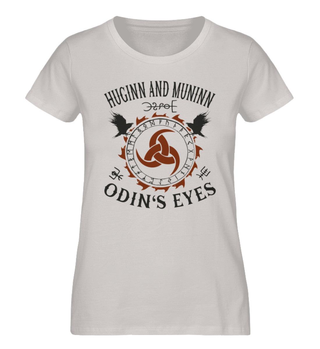 Schildmaiden Expresser Shirt Huginn and Muninn „Odin's Eyes“ – Nordische Mythologie mit Raben, Triskele und Runen - Nordic Viking Wear
