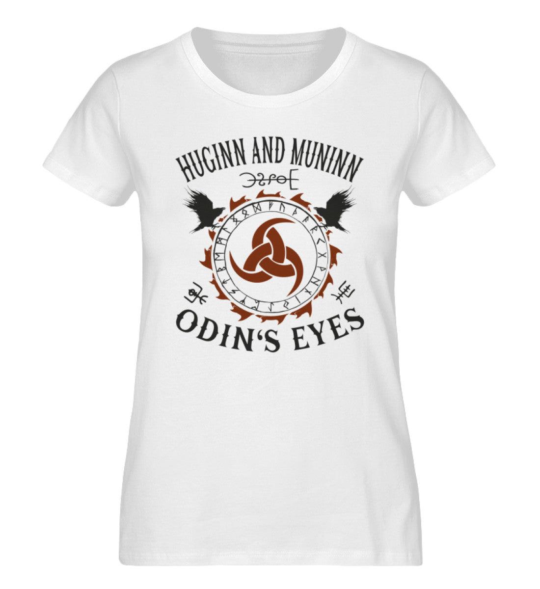 Schildmaiden Expresser Shirt Huginn and Muninn „Odin's Eyes“ – Nordische Mythologie mit Raben, Triskele und Runen - Nordic Viking Wear