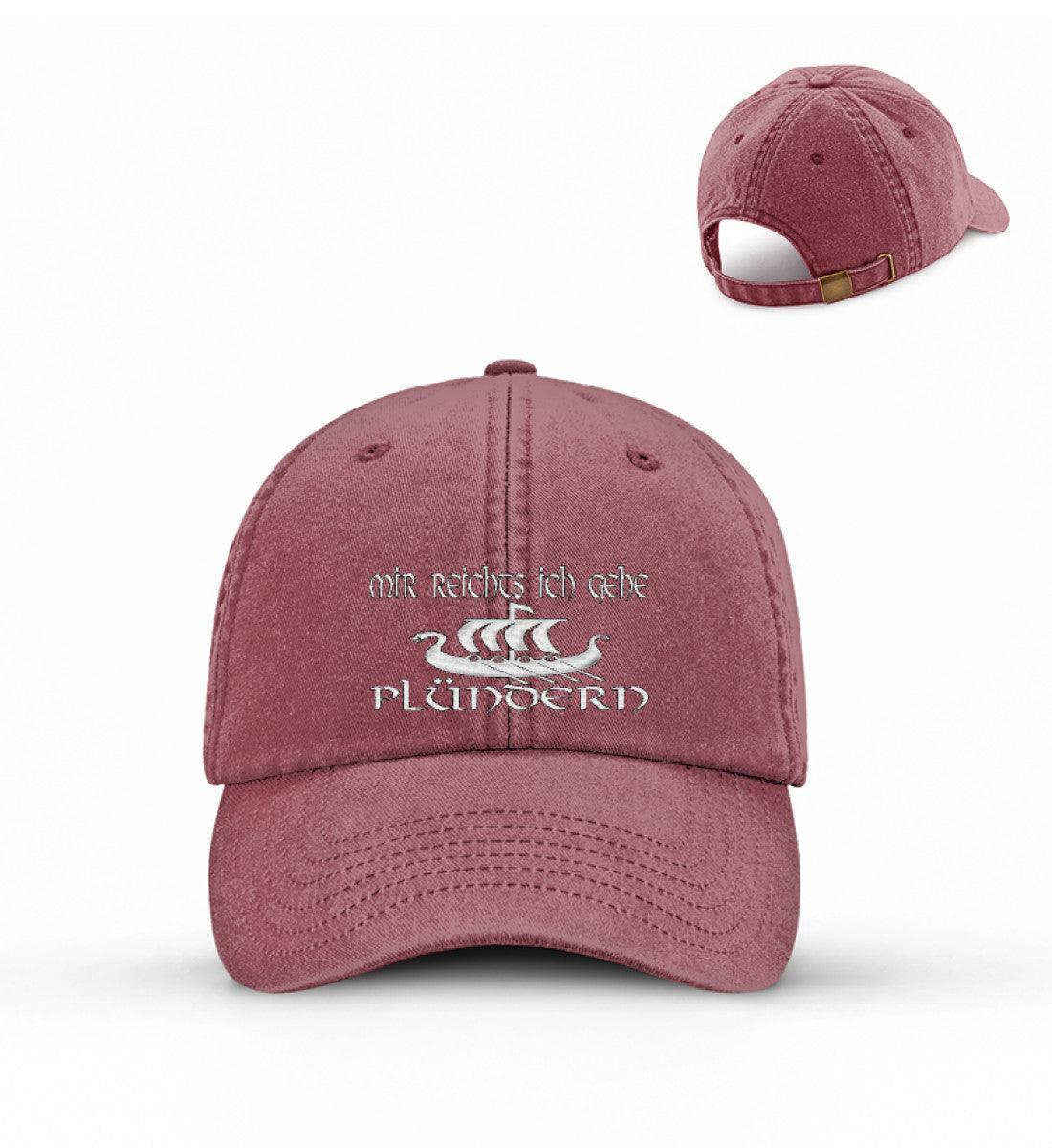 Wikinger/Schildmaiden Vintage Dad Cap "Plündergeist" – Ruf der Freiheit - Nordic Viking Wear