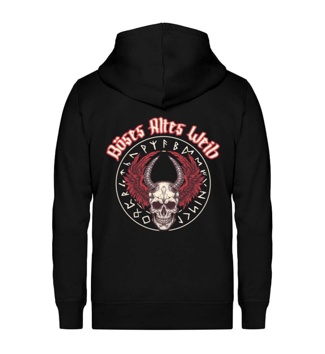 Schildmaiden Zip-Hoodie Böses Altes Weib - Nordic Viking Wear