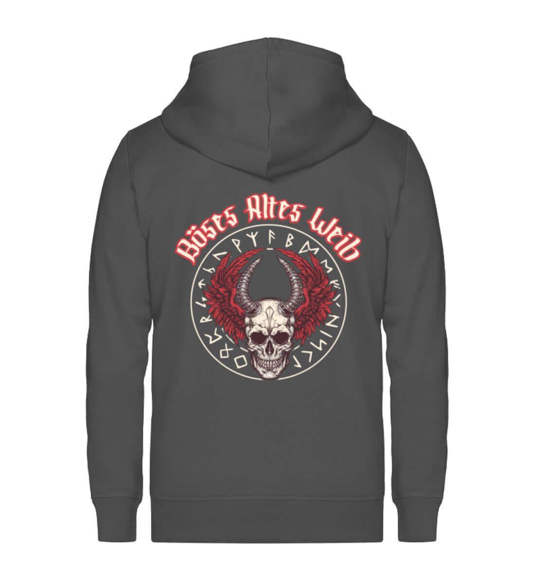 Schildmaiden Zip-Hoodie Böses Altes Weib - Nordic Viking Wear