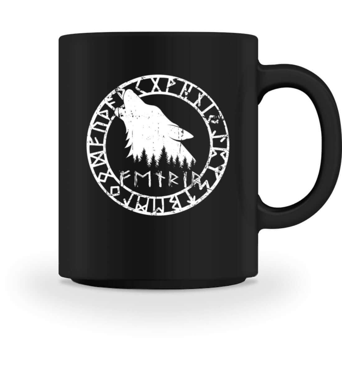 Fenrir Runenkreis Tasse – Trinke wie ein Wikinger - Nordic Viking Wear
