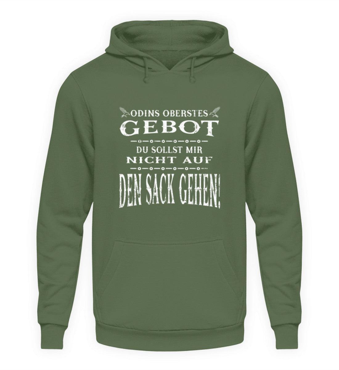 Lustiger Wikinger Hoodie - "Odins Oberstes Gebot: Du Sollst Mir Nicht Auf Den Sack Gehen!" - Nordic Viking Wear