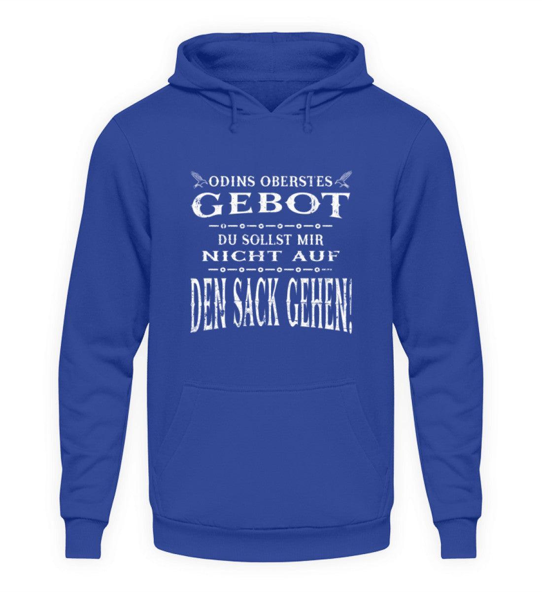 Lustiger Wikinger Hoodie - "Odins Oberstes Gebot: Du Sollst Mir Nicht Auf Den Sack Gehen!" - Nordic Viking Wear