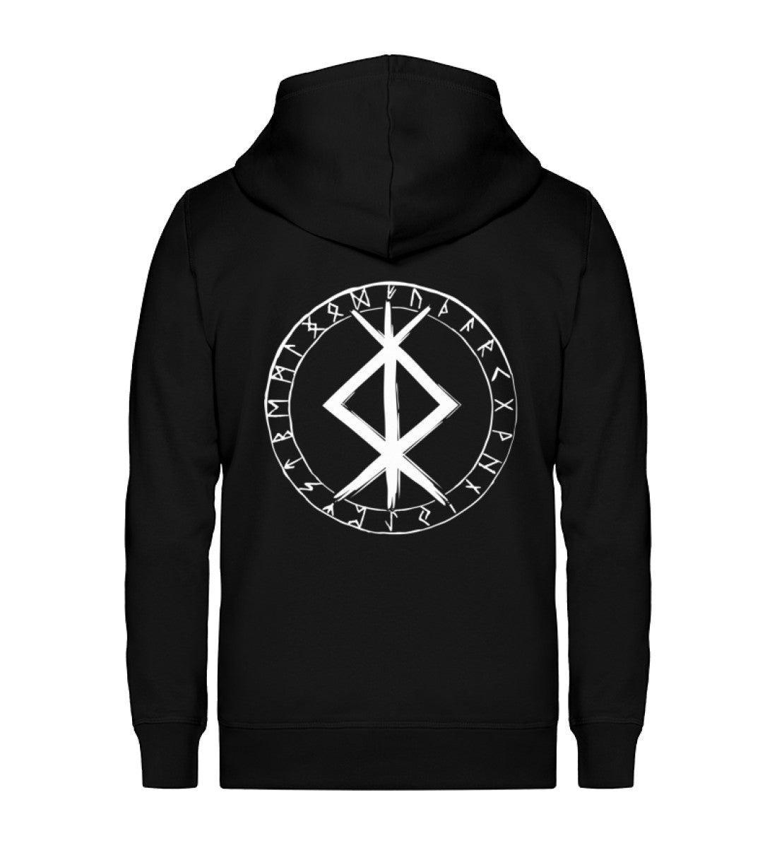 Wikinger Binde Runen Zip-Hoodie Protection - Nordic Viking Wear