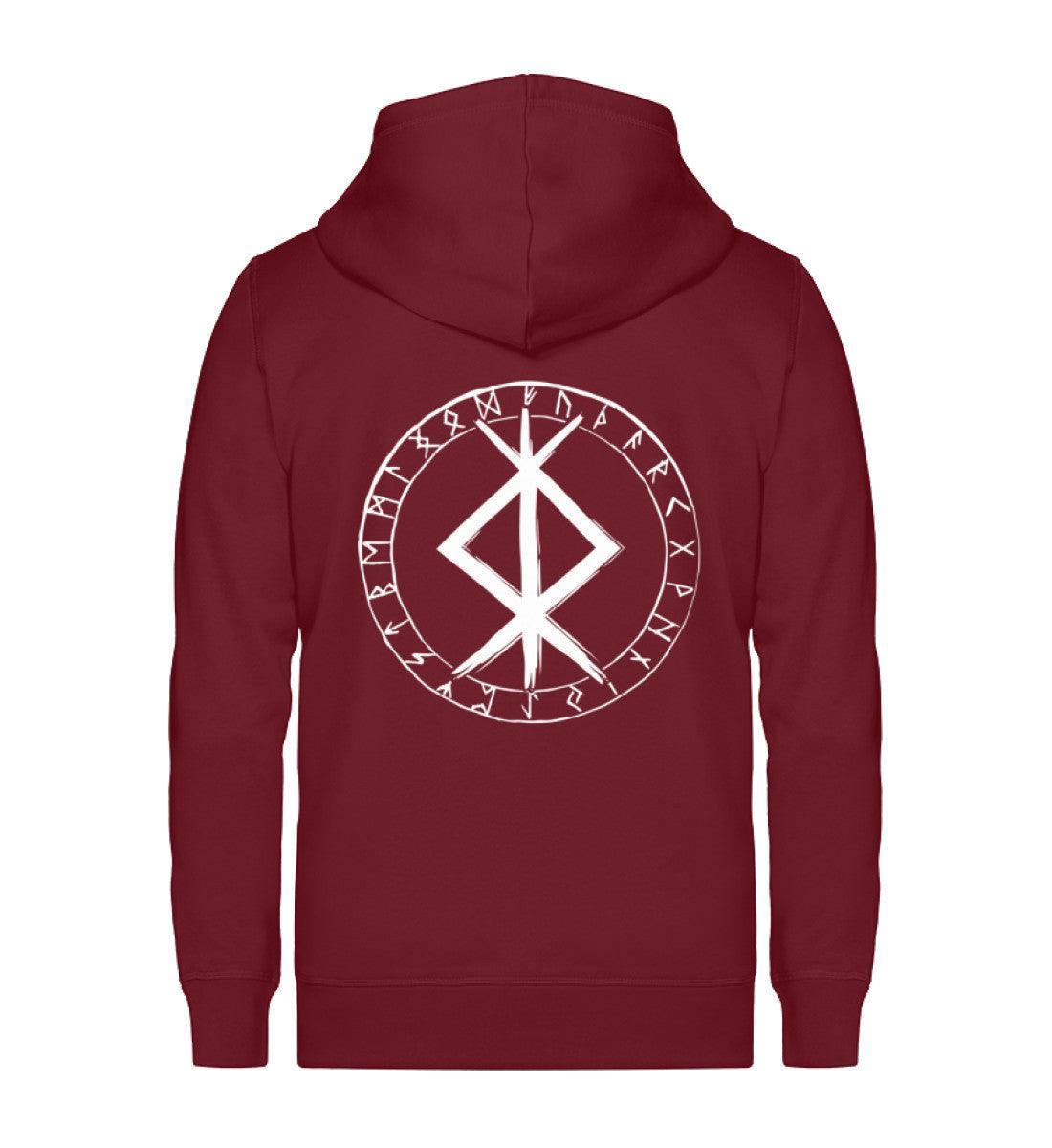 Wikinger Binde Runen Zip-Hoodie Protection - Nordic Viking Wear