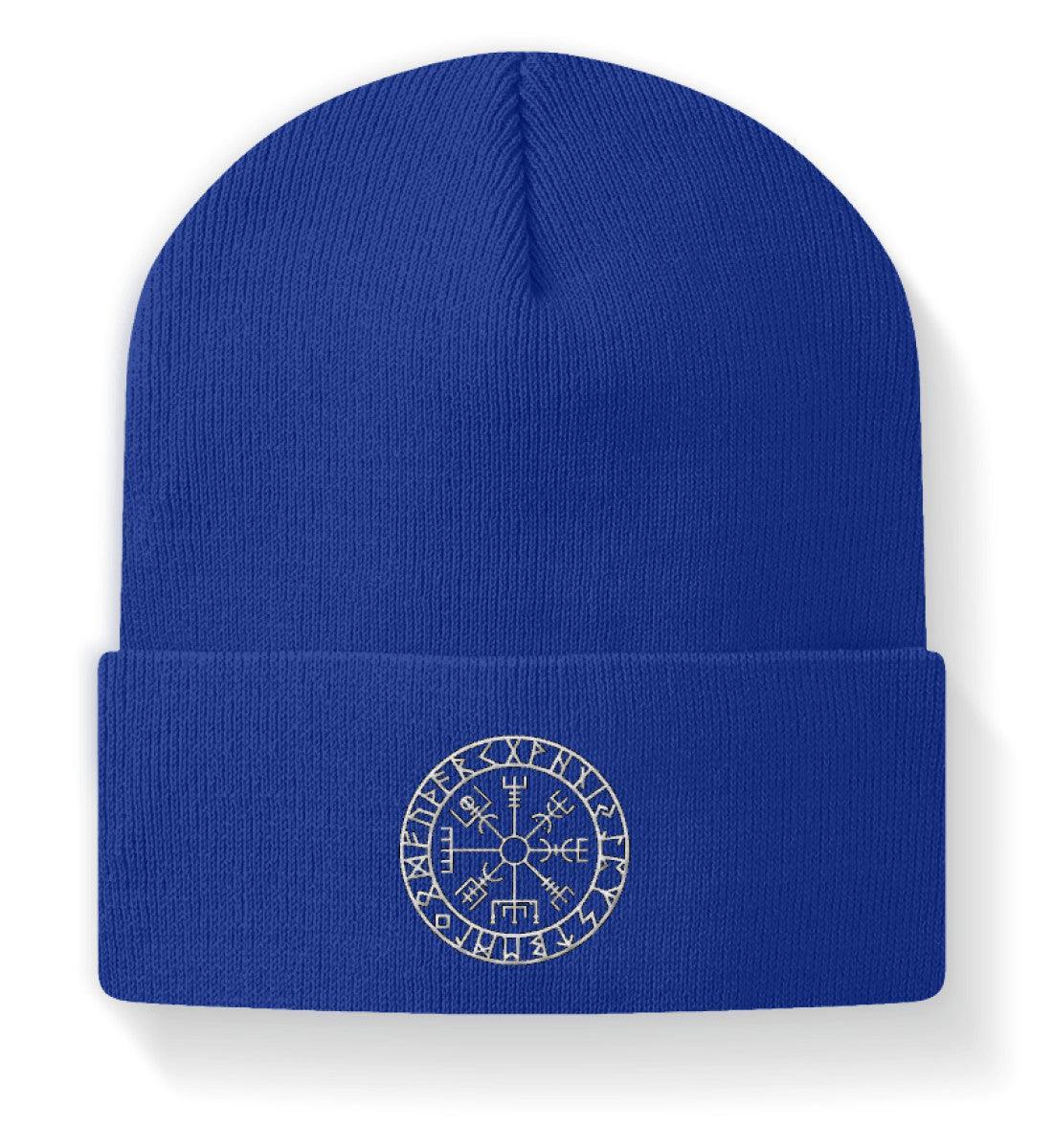 Vegvisir Beanie – Nordisches Navigations-Symbol gestrickte Mütze für Abenteurer und Entdecker - Nordic Viking Wear