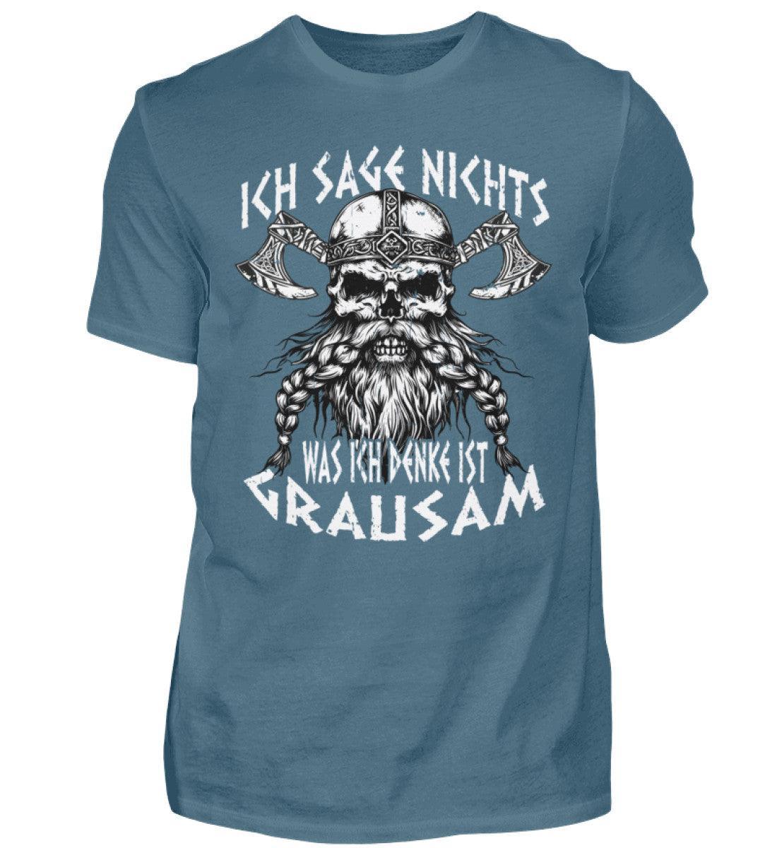 Lustiges Wikinger-Shirt "Ich sage nichts, was ich denke ist grausam" - Nordic Viking Wear