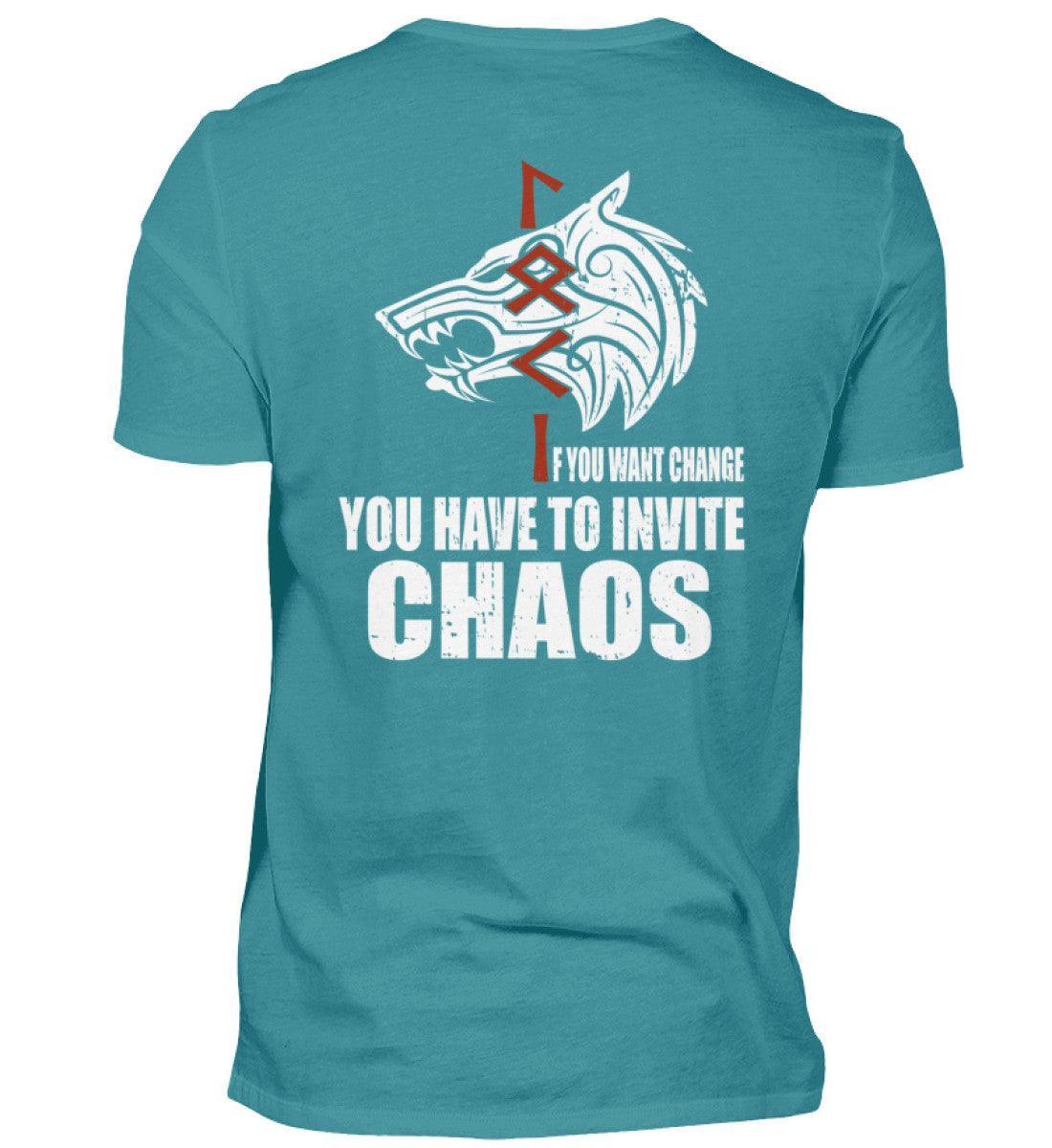 Loki Runes Viking T-Shirt - "If You Want Change, You Have to Invite Chaos - Nordic Viking Wear