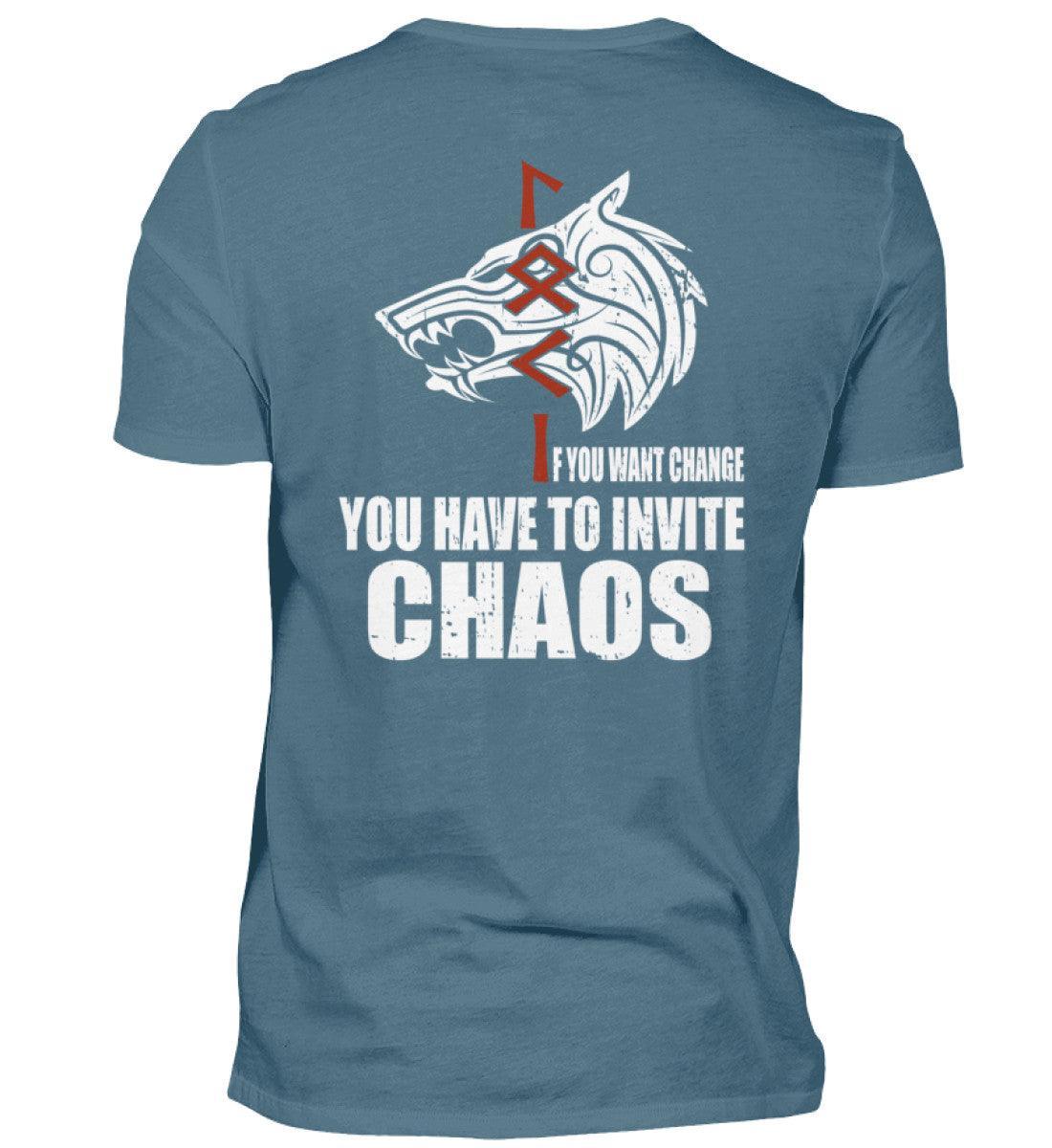Loki Runes Viking T-Shirt - "If You Want Change, You Have to Invite Chaos - Nordic Viking Wear