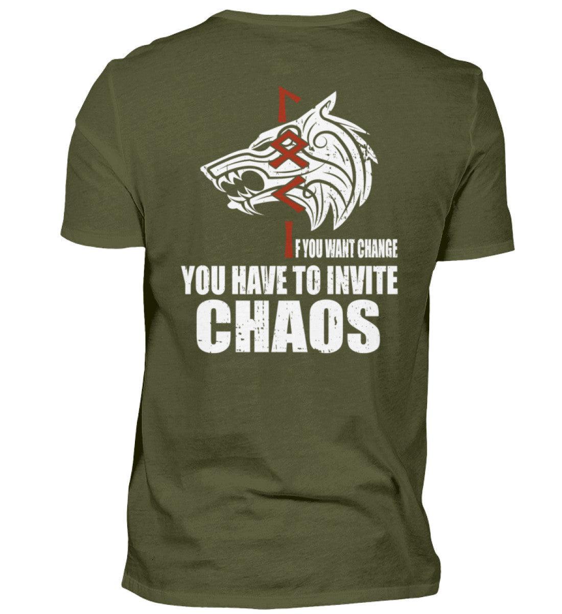 Loki Runes Viking T-Shirt - "If You Want Change, You Have to Invite Chaos - Nordic Viking Wear