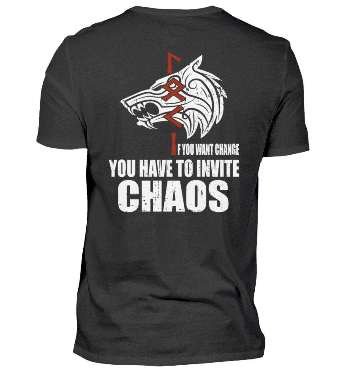 Loki Runes Viking T-Shirt - "If You Want Change, You Have to Invite Chaos - Nordic Viking Wear
