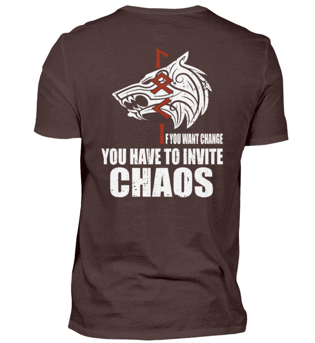 Loki Runes Viking T-Shirt - "If You Want Change, You Have to Invite Chaos - Nordic Viking Wear