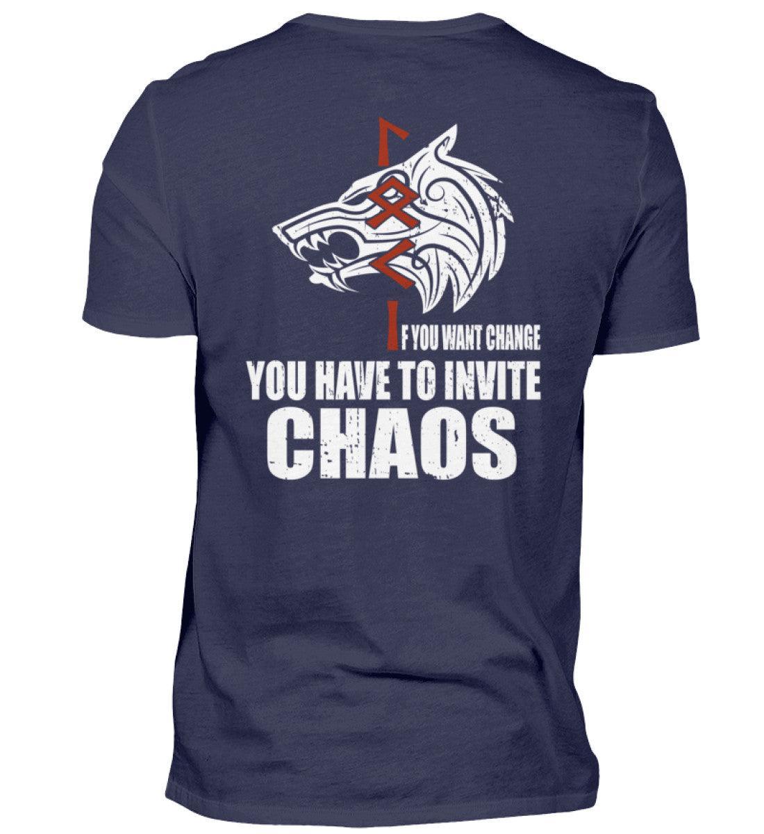 Loki Runes Viking T-Shirt - "If You Want Change, You Have to Invite Chaos - Nordic Viking Wear