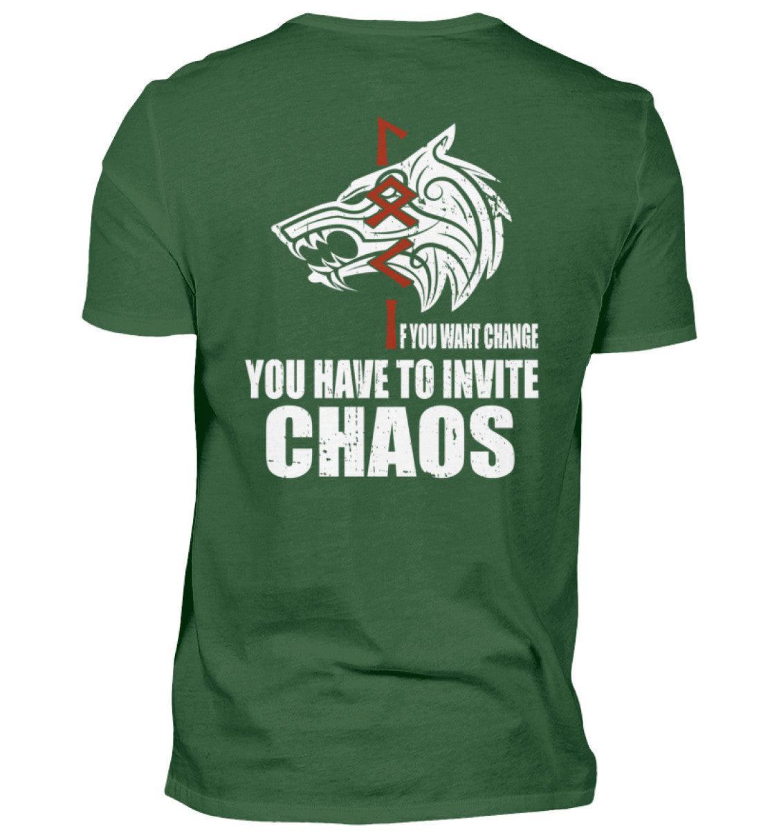 Loki Runes Viking T-Shirt - "If You Want Change, You Have to Invite Chaos - Nordic Viking Wear