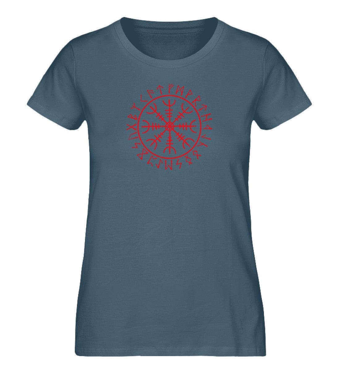 Schildmaiden Expresser Shirt Helm of Awe T-Shirt – Wikinger-Symbol der Stärke und Furchtlosigkeit - Nordic Viking Wear