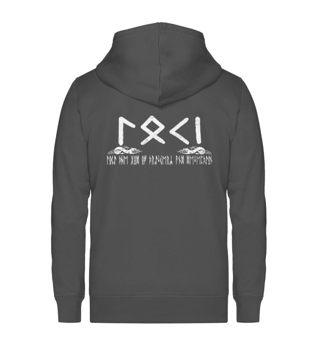 Wikinger Zip-Hoodie Loki Der Gott der List und Täuschung - Nordic Viking Wear