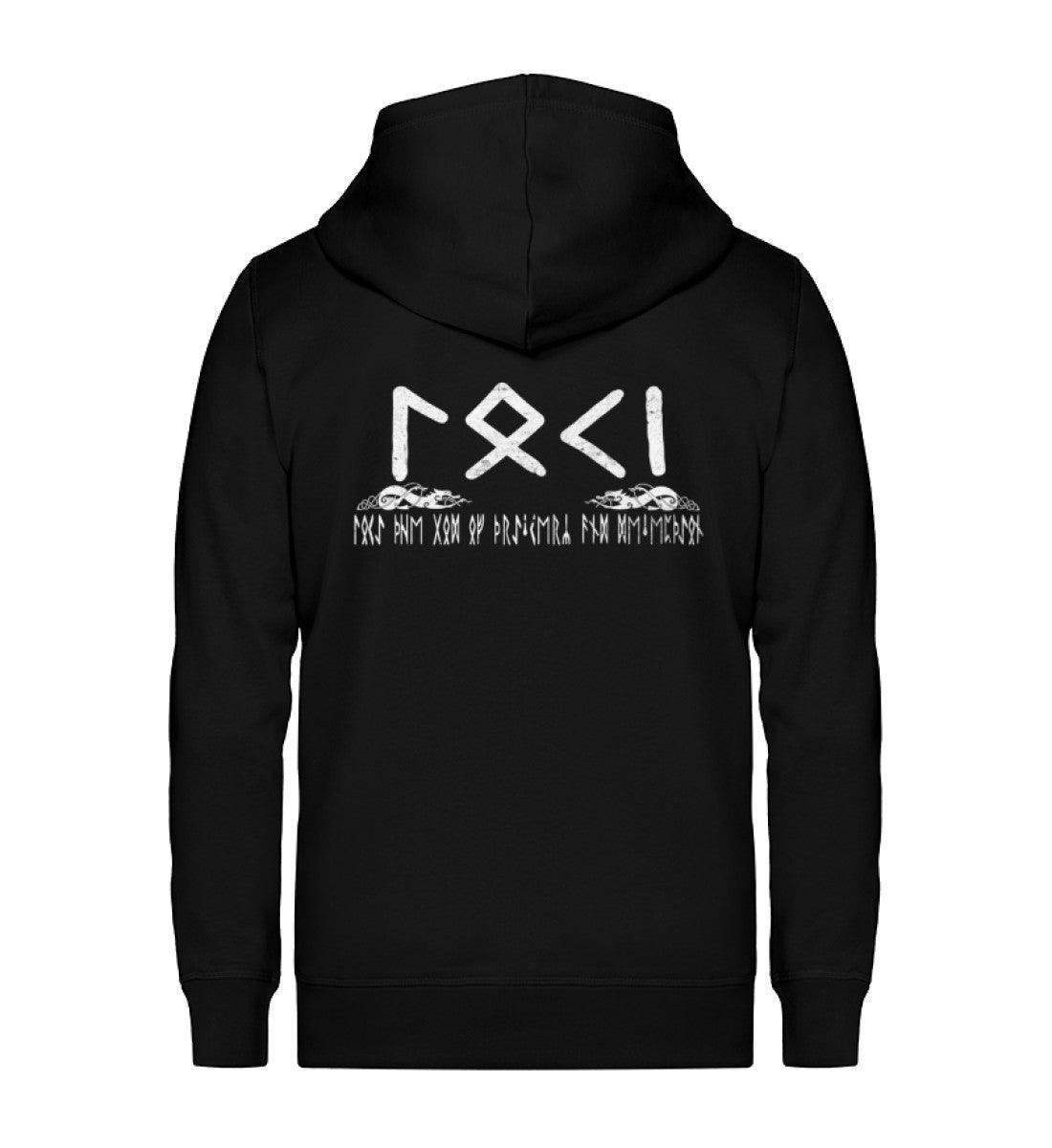 Wikinger Zip-Hoodie Loki Der Gott der List und Täuschung - Nordic Viking Wear