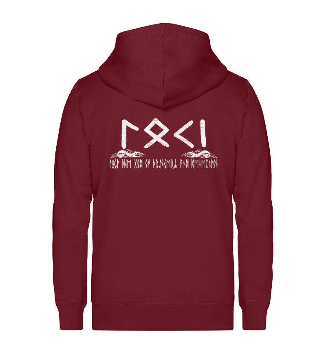 Wikinger Zip-Hoodie Loki Der Gott der List und Täuschung - Nordic Viking Wear
