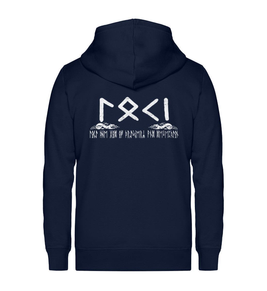 Wikinger Zip-Hoodie Loki Der Gott der List und Täuschung - Nordic Viking Wear