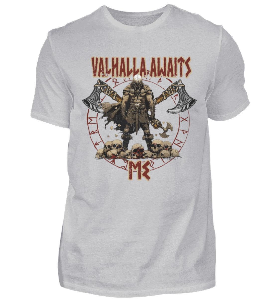 "Valhalla Awaits Me - Krieger Wikinger-Shirt" - Nordic Viking Wear