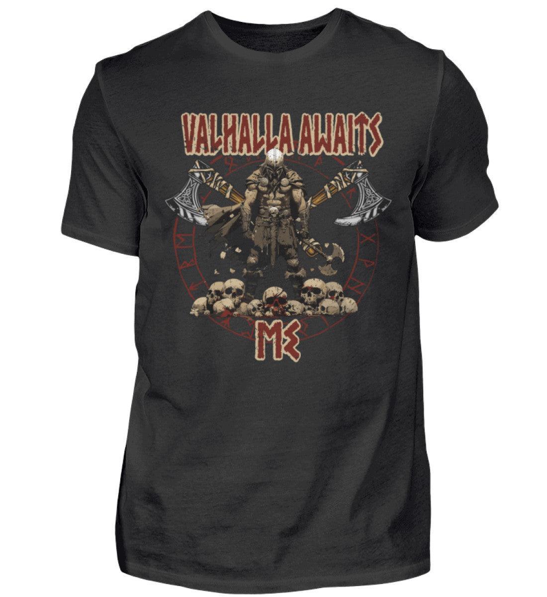 "Valhalla Awaits Me - Krieger Wikinger-Shirt" - Nordic Viking Wear