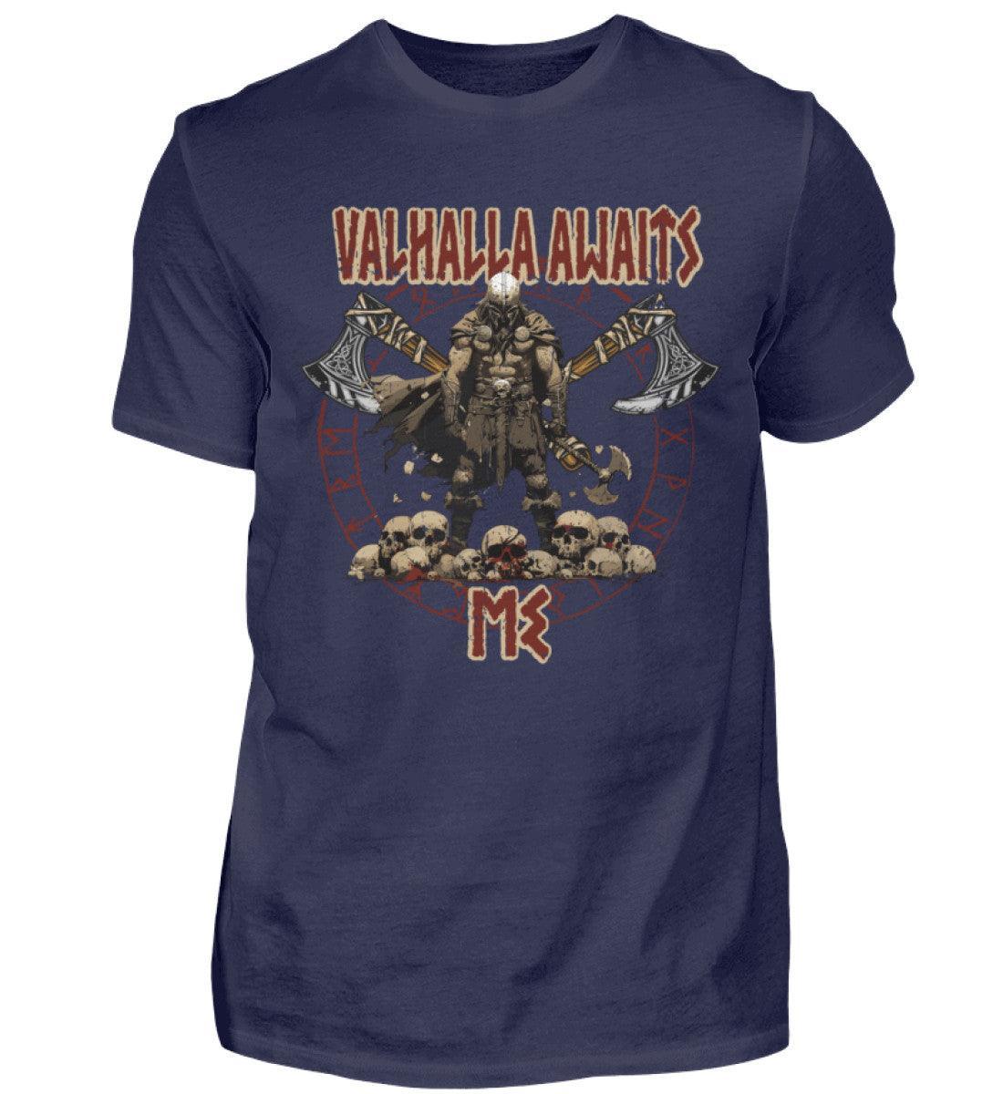 "Valhalla Awaits Me - Krieger Wikinger-Shirt" - Nordic Viking Wear