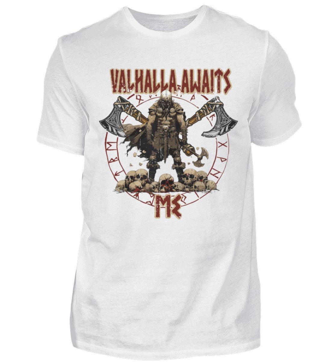 "Valhalla Awaits Me - Krieger Wikinger-Shirt" - Nordic Viking Wear