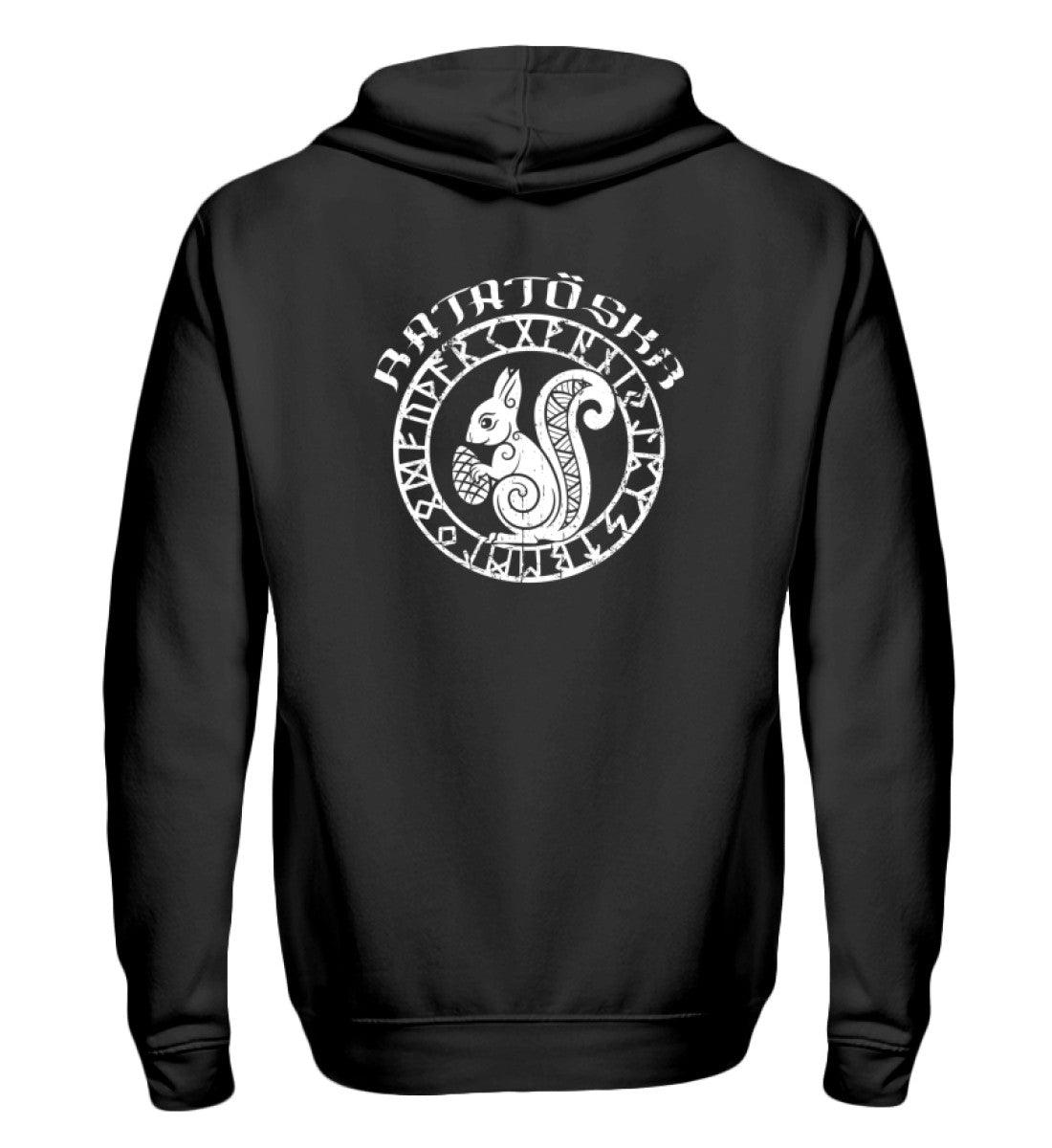 🐿️ Ratatöskr – Wikinger-Zipp-Hoodie für Fans der nordischen Mythologie 🐿️ - Nordic Viking Wear
