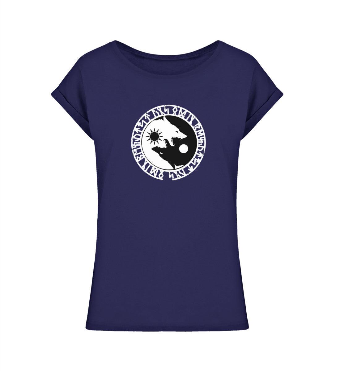 Schildmaiden Extendet Shirt – Fenrir & Runen-Design - Nordic Viking Wear