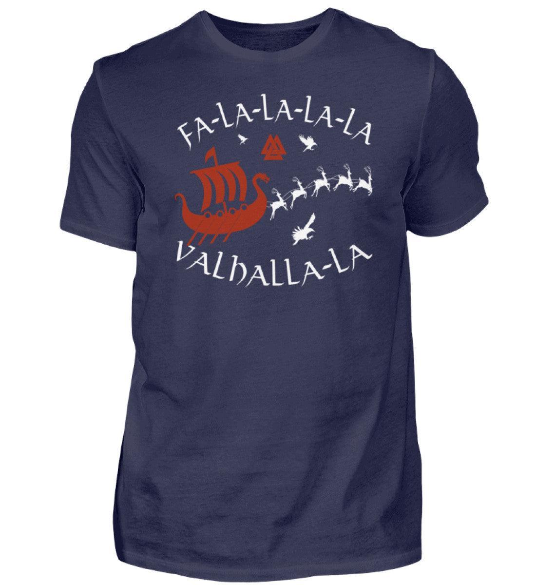 Wikinger Premium T-Shirt "Fa-La-La-La Valhalla-La" - Nordisches Weihnachtsdesign - Nordic Viking Wear
