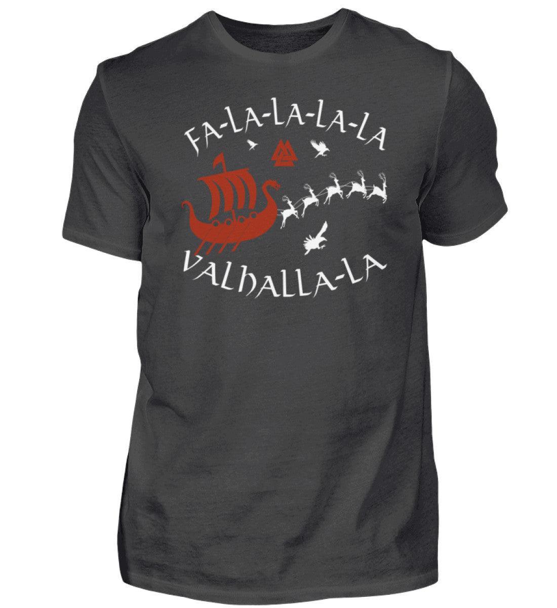 Wikinger Premium T-Shirt "Fa-La-La-La Valhalla-La" - Nordisches Weihnachtsdesign - Nordic Viking Wear