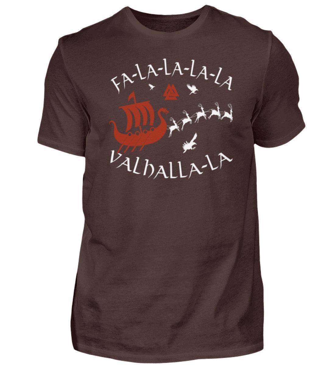 Wikinger Premium T-Shirt "Fa-La-La-La Valhalla-La" - Nordisches Weihnachtsdesign - Nordic Viking Wear