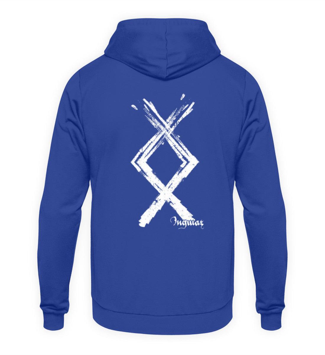Wikinger Ingwaz Runen Hoodie - Nordische Mythologie Kraftsymbol - Nordic Viking Wear