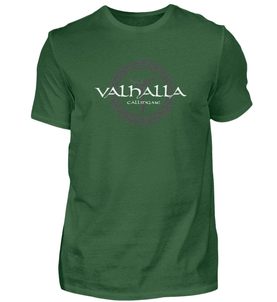 Wikinger-Shirt "Valhalla Calling Me" mit Rune Algiz – Nordische Mythologie T-Shirt - Nordic Viking Wear