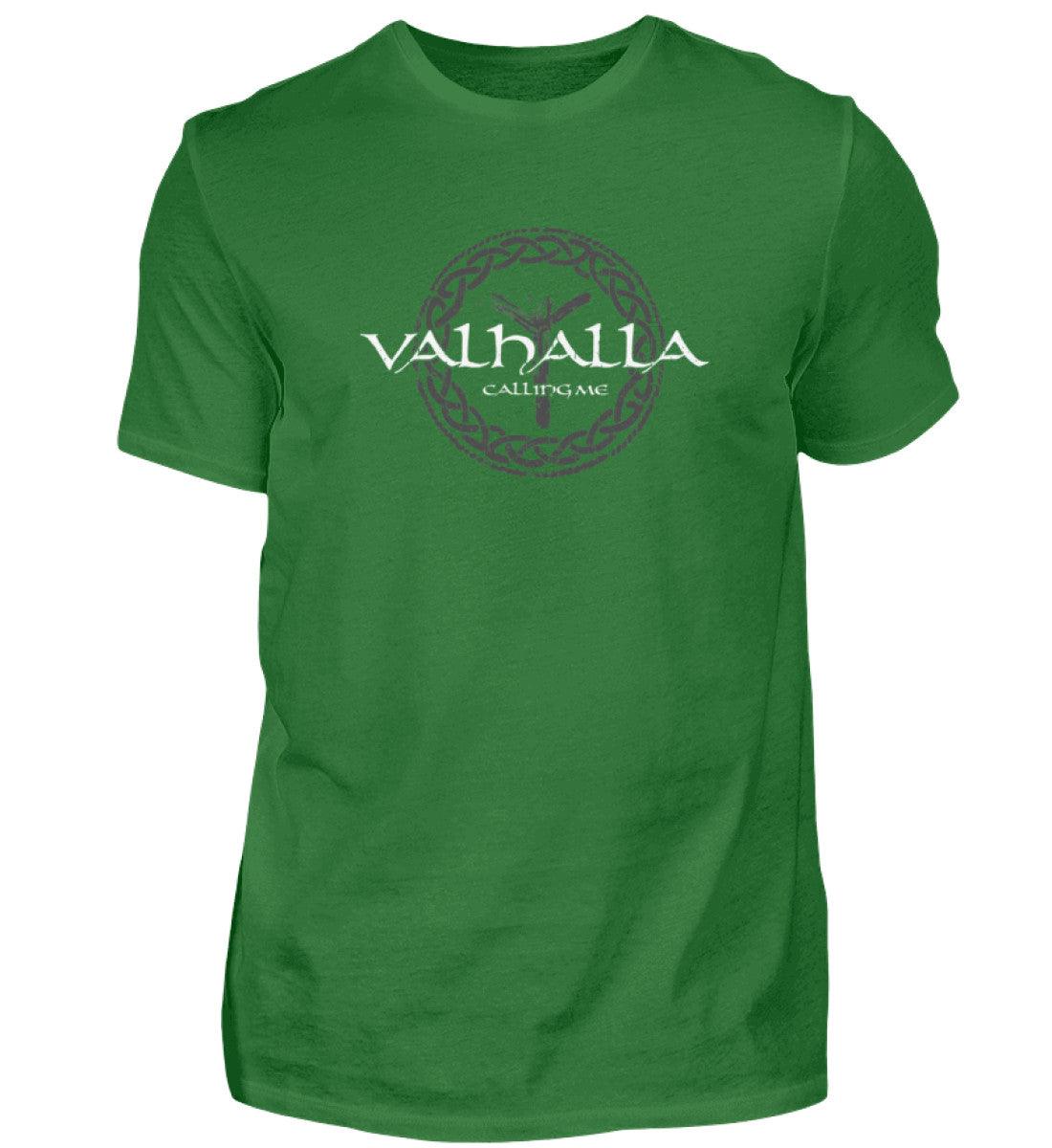 Wikinger-Shirt "Valhalla Calling Me" mit Rune Algiz – Nordische Mythologie T-Shirt - Nordic Viking Wear