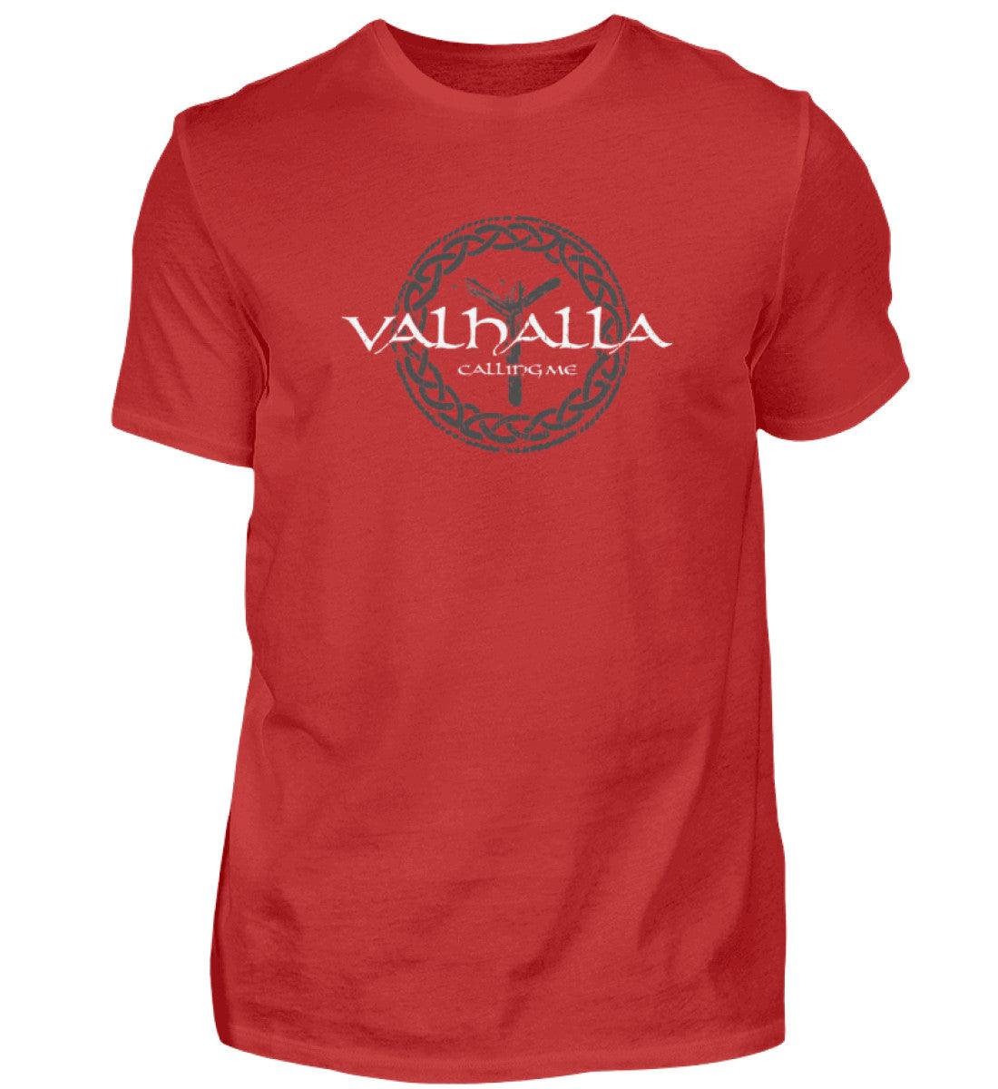 Wikinger-Shirt "Valhalla Calling Me" mit Rune Algiz – Nordische Mythologie T-Shirt - Nordic Viking Wear