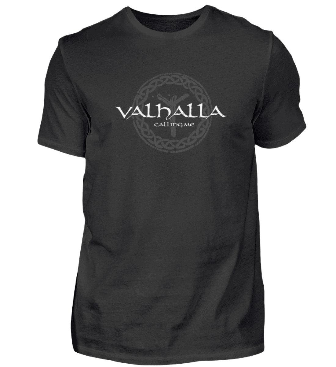 Wikinger-Shirt "Valhalla Calling Me" mit Rune Algiz – Nordische Mythologie T-Shirt - Nordic Viking Wear