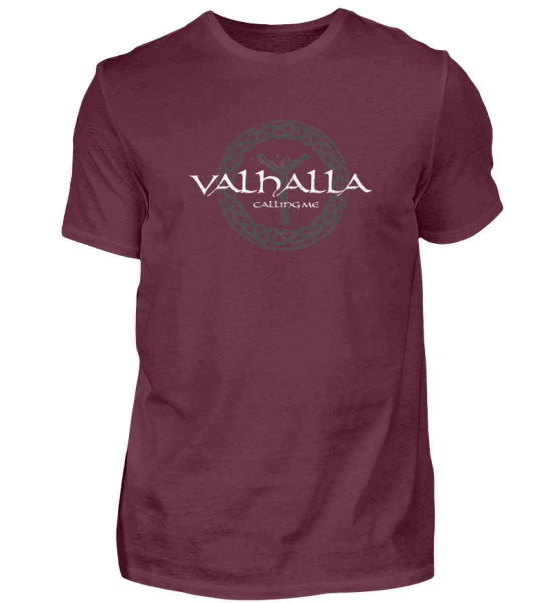Wikinger-Shirt "Valhalla Calling Me" mit Rune Algiz – Nordische Mythologie T-Shirt - Nordic Viking Wear