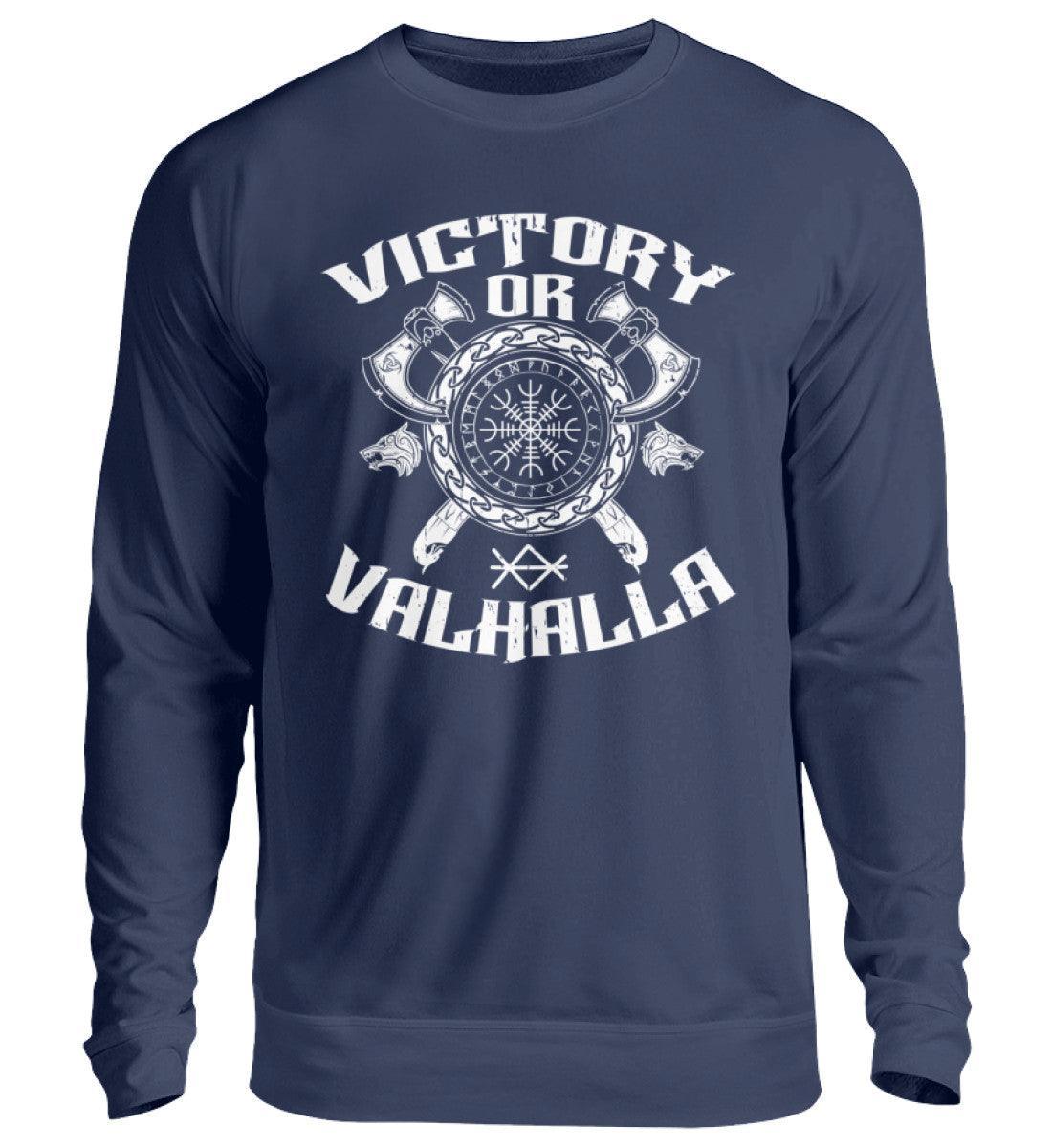 Wikinger Helm Of Awe Sweatshirt "Sieg oder Valhalla" – Kriegergeist in jedem Faden - Nordic Viking Wear