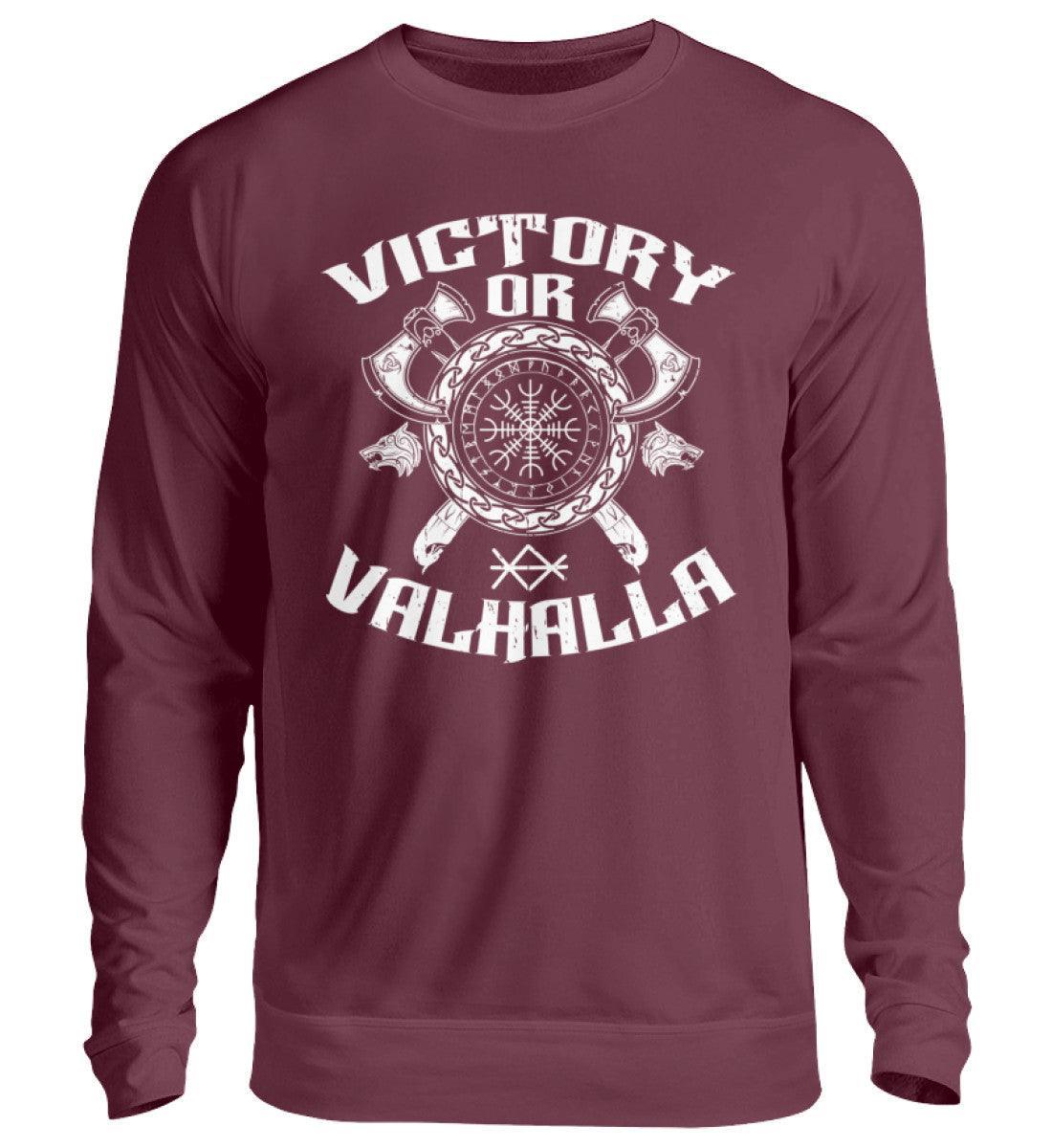 Wikinger Helm Of Awe Sweatshirt "Sieg oder Valhalla" – Kriegergeist in jedem Faden - Nordic Viking Wear