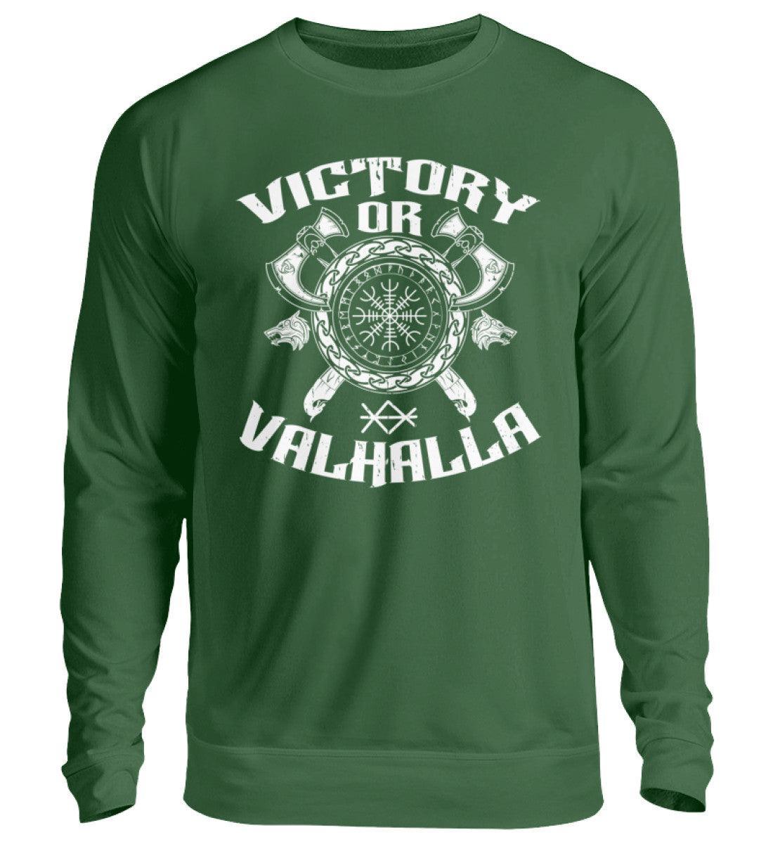 Wikinger Helm Of Awe Sweatshirt "Sieg oder Valhalla" – Kriegergeist in jedem Faden - Nordic Viking Wear