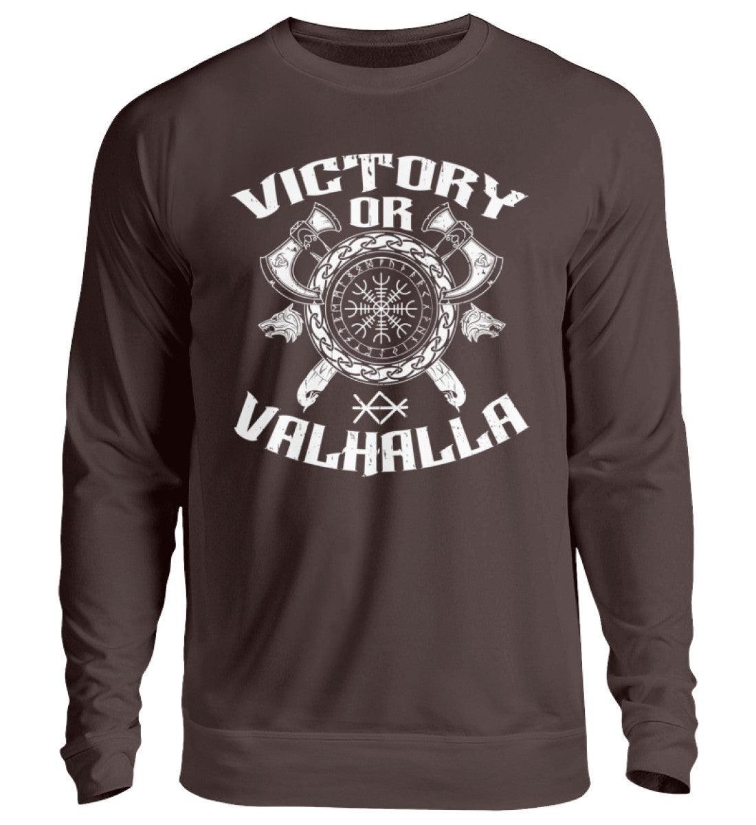 Wikinger Helm Of Awe Sweatshirt "Sieg oder Valhalla" – Kriegergeist in jedem Faden - Nordic Viking Wear