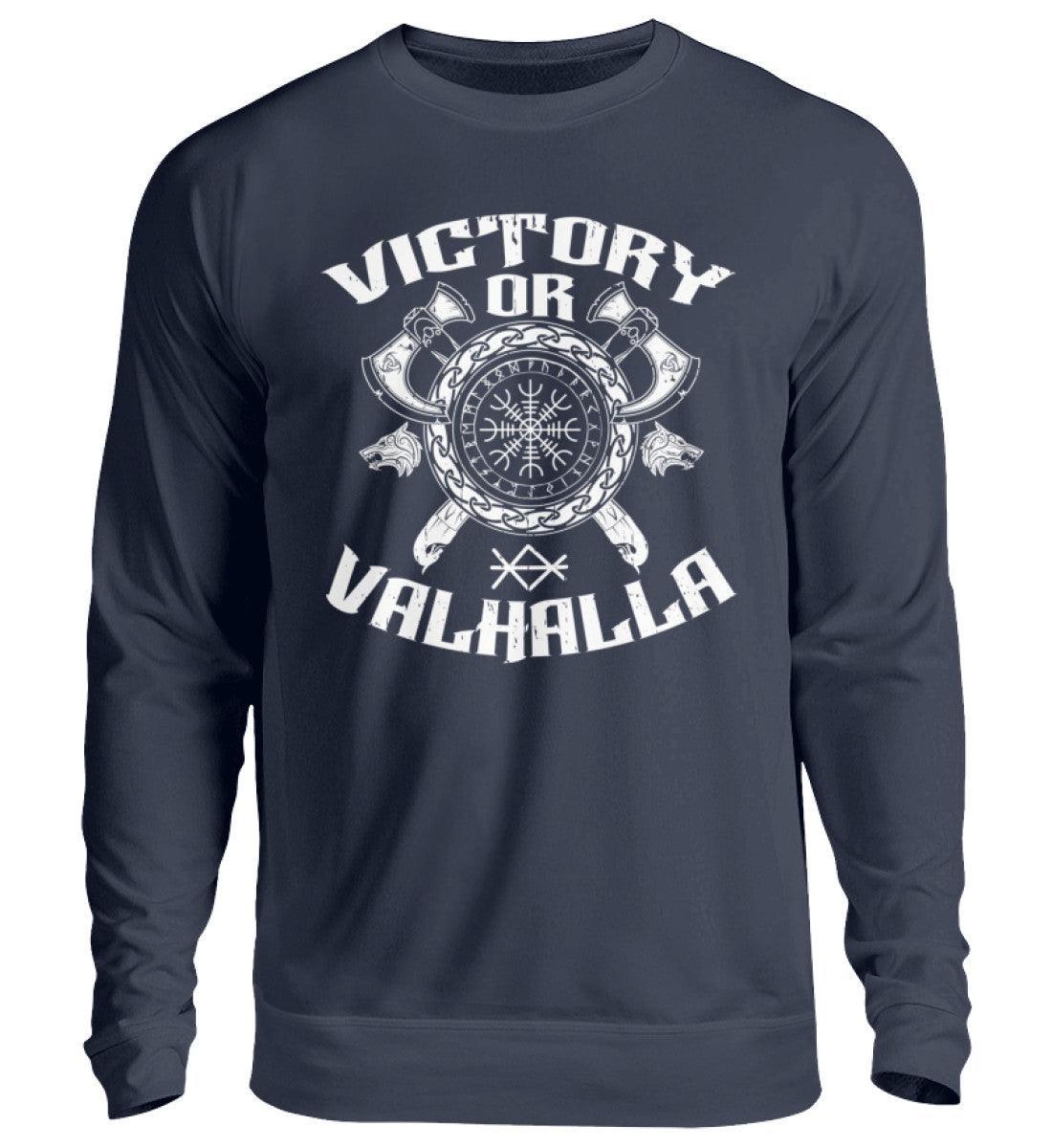 Wikinger Helm Of Awe Sweatshirt "Sieg oder Valhalla" – Kriegergeist in jedem Faden - Nordic Viking Wear