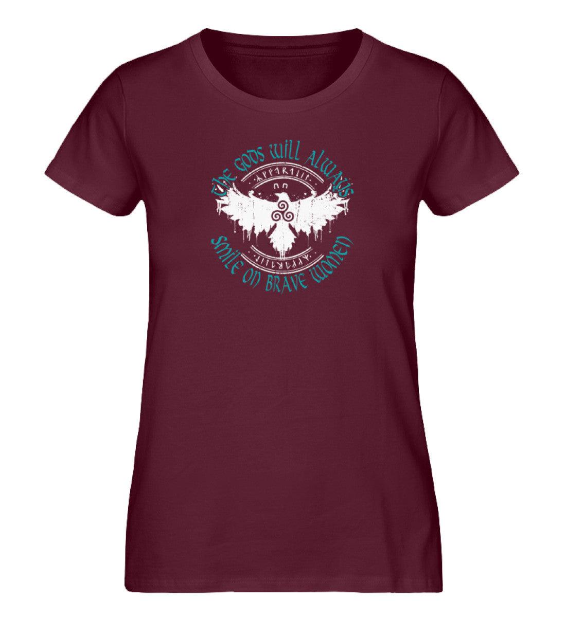 Schildmaiden Expresser Shirt - "The Gods Will Always Smile on Brave Women" - Nordic Viking Wear